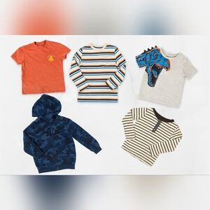 Bundle of 5 Boys Shirts & Hoodie – Size 5 / 5T